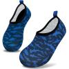 imageVIFUUR Kids Water Shoes Girls Boys Quick Dry Aqua Socks for Beach Swim Outdoor SportsBlue Fish