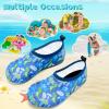 imageVIFUUR Kids Water Shoes Girls Boys Quick Dry Aqua Socks for Beach Swim Outdoor SportsCoconut Dinosaur
