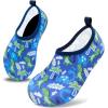imageVIFUUR Kids Water Shoes Girls Boys Quick Dry Aqua Socks for Beach Swim Outdoor SportsCoconut Dinosaur
