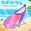 imageVIFUUR Kids Water Shoes Girls Boys Quick Dry Aqua Socks for Beach Swim Outdoor SportsColorful
