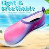 imageVIFUUR Kids Water Shoes Girls Boys Quick Dry Aqua Socks for Beach Swim Outdoor SportsColorful