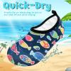 imageVIFUUR Kids Water Shoes Girls Boys Quick Dry Aqua Socks for Beach Swim Outdoor SportsColorful Fish