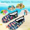 imageVIFUUR Kids Water Shoes Girls Boys Quick Dry Aqua Socks for Beach Swim Outdoor SportsColorful Fish