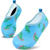 imageVIFUUR Kids Water Shoes Girls Boys Quick Dry Aqua Socks for Beach Swim Outdoor SportsCrocodile