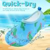 imageVIFUUR Kids Water Shoes Girls Boys Quick Dry Aqua Socks for Beach Swim Outdoor SportsCrocodile