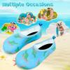 imageVIFUUR Kids Water Shoes Girls Boys Quick Dry Aqua Socks for Beach Swim Outdoor SportsCrocodile