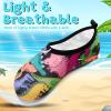 imageVIFUUR Kids Water Shoes Girls Boys Quick Dry Aqua Socks for Beach Swim Outdoor SportsDinosaur Colorful