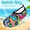 imageVIFUUR Kids Water Shoes Girls Boys Quick Dry Aqua Socks for Beach Swim Outdoor SportsDinosaur Colorful