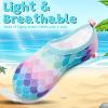 imageVIFUUR Kids Water Shoes Girls Boys Quick Dry Aqua Socks for Beach Swim Outdoor SportsFishscales Pink