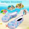 imageVIFUUR Kids Water Shoes Girls Boys Quick Dry Aqua Socks for Beach Swim Outdoor SportsFishscales Purple