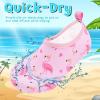 imageVIFUUR Kids Water Shoes Girls Boys Quick Dry Aqua Socks for Beach Swim Outdoor SportsFlamingopink