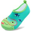 imageVIFUUR Kids Water Shoes Girls Boys Quick Dry Aqua Socks for Beach Swim Outdoor SportsFrog
