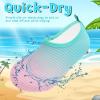 imageVIFUUR Kids Water Shoes Girls Boys Quick Dry Aqua Socks for Beach Swim Outdoor SportsGradient Pink