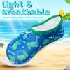 imageVIFUUR Kids Water Shoes Girls Boys Quick Dry Aqua Socks for Beach Swim Outdoor SportsGreen Dinosaur