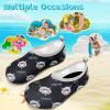 imageVIFUUR Kids Water Shoes Girls Boys Quick Dry Aqua Socks for Beach Swim Outdoor SportsGrey Shark