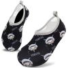imageVIFUUR Kids Water Shoes Girls Boys Quick Dry Aqua Socks for Beach Swim Outdoor SportsGrey Shark