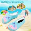 imageVIFUUR Kids Water Shoes Girls Boys Quick Dry Aqua Socks for Beach Swim Outdoor SportsMermaid