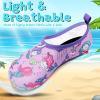 imageVIFUUR Kids Water Shoes Girls Boys Quick Dry Aqua Socks for Beach Swim Outdoor SportsMermaidPurple