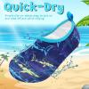 imageVIFUUR Kids Water Shoes Girls Boys Quick Dry Aqua Socks for Beach Swim Outdoor SportsPurple Yellow Fish