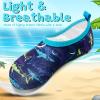 imageVIFUUR Kids Water Shoes Girls Boys Quick Dry Aqua Socks for Beach Swim Outdoor SportsPurple Yellow Fish