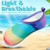 imageVIFUUR Kids Water Shoes Girls Boys Quick Dry Aqua Socks for Beach Swim Outdoor SportsRainbow