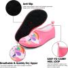 imageVIFUUR Kids Water Shoes Girls Boys Quick Dry Aqua Socks for Beach Swim Outdoor SportsRainbowHorse