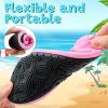 imageVIFUUR Kids Water Shoes Girls Boys Quick Dry Aqua Socks for Beach Swim Outdoor SportsRainbowUnicorn