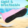 imageVIFUUR Kids Water Shoes Girls Boys Quick Dry Aqua Socks for Beach Swim Outdoor SportsRainbowUnicorn