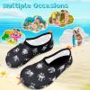 imageVIFUUR Kids Water Shoes Girls Boys Quick Dry Aqua Socks for Beach Swim Outdoor SportsRobot Black