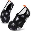imageVIFUUR Kids Water Shoes Girls Boys Quick Dry Aqua Socks for Beach Swim Outdoor SportsRobot Black