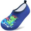 imageVIFUUR Kids Water Shoes Girls Boys Quick Dry Aqua Socks for Beach Swim Outdoor SportsSkateboard Dinosaur