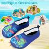 imageVIFUUR Kids Water Shoes Girls Boys Quick Dry Aqua Socks for Beach Swim Outdoor SportsSkateboard Dinosaur