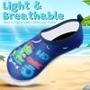 imageVIFUUR Kids Water Shoes Girls Boys Quick Dry Aqua Socks for Beach Swim Outdoor SportsSkateboard Dinosaur