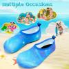 imageVIFUUR Kids Water Shoes Girls Boys Quick Dry Aqua Socks for Beach Swim Outdoor SportsStarry Blue