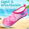 imageVIFUUR Kids Water Shoes Girls Boys Quick Dry Aqua Socks for Beach Swim Outdoor SportsStarrypink