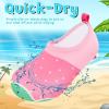 imageVIFUUR Kids Water Shoes Girls Boys Quick Dry Aqua Socks for Beach Swim Outdoor SportsStrawberry