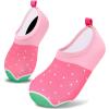 imageVIFUUR Kids Water Shoes Girls Boys Quick Dry Aqua Socks for Beach Swim Outdoor SportsStrawberry