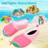 imageVIFUUR Kids Water Shoes Girls Boys Quick Dry Aqua Socks for Beach Swim Outdoor SportsStrawberry