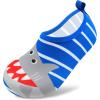 imageVIFUUR Kids Water Shoes Girls Boys Quick Dry Aqua Socks for Beach Swim Outdoor SportsStripes Sharks