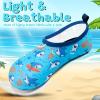 imageVIFUUR Kids Water Shoes Girls Boys Quick Dry Aqua Socks for Beach Swim Outdoor SportsUnderwater Blue