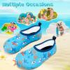 imageVIFUUR Kids Water Shoes Girls Boys Quick Dry Aqua Socks for Beach Swim Outdoor SportsUnderwater Blue