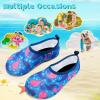 imageVIFUUR Kids Water Shoes Girls Boys Quick Dry Aqua Socks for Beach Swim Outdoor SportsWhale Bluepink