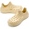 imageVIFUUR Womens Mens Clogs Garden Shoes with Arch Support Slipon Outdoor Beach SlippersBeige