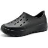imageVIFUUR Womens Mens Garden Clogs with Arch Support Slipon Outdoor Clog Gardening ShoesBlack