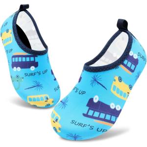 imageVIFUUR Kids Water Shoes Girls Boys Quick Dry Aqua Socks for Beach Swim Outdoor SportsBus