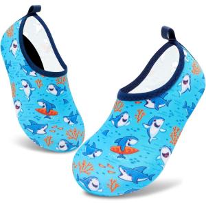 imageVIFUUR Kids Water Shoes Girls Boys Quick Dry Aqua Socks for Beach Swim Outdoor SportsUnderwater Blue