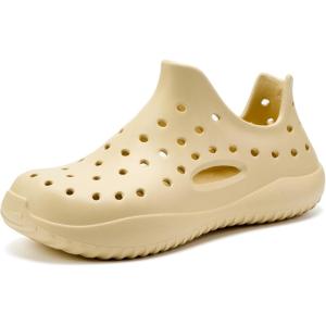 imageVIFUUR Womens Mens Clogs Garden Shoes with Arch Support Slipon Outdoor Beach SlippersBeige