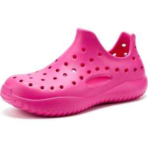 imageVIFUUR Womens Mens Clogs Garden Shoes with Arch Support Slipon Outdoor Beach SlippersMagenta Pink