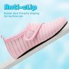 imageVIFUUR Kids Water Shoes Boys Girls Barefoot Water Sports Socks HookampampLoop Beach Shoes Quick Dry Aqua Socks Swim Walking Outdoor Sports for ToddlerPink1
