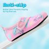 imageVIFUUR Kids Water Shoes Boys Girls Barefoot Water Sports Socks HookampampLoop Beach Shoes Quick Dry Aqua Socks Swim Walking Outdoor Sports for ToddlerCloud Unicorn